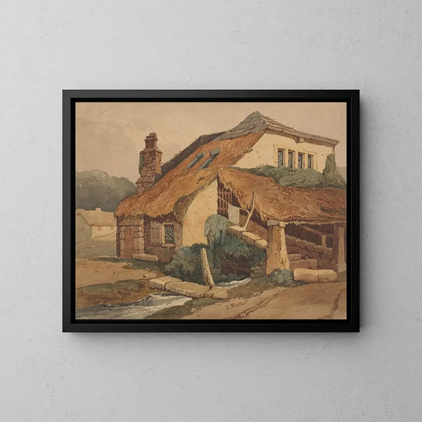 Kingsteignton, Devon - Samuel Prout — gerahmtes Bild an der Wand