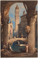 San Giorgio dei Greci vu d'une arcade - Samuel Prout — Ansicht des Kunstwerks