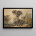 Landschaft klassisch mit Ruinen - Samuel Rostill Lines — gerahmtes Bild an der Wand