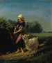 Mädchen, das Wasser mit einer Ziege holt - Samuel S. Carr — Ansicht des Kunstwerks