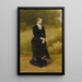 Dame in Schwarz - Samuel Sidley — gerahmtes Bild an der Wand