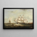 La Gazelle, die in den Mersey eintritt - Samuel Walters — gerahmtes Bild an der Wand
