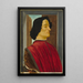 Giuliano de Médicis - Sandro Botticelli — gerahmtes Bild an der Wand
