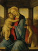 Die Jungfrau mit dem Kind und dem kleinen Johannes dem Täufer - Sandro Botticelli — Ansicht des Kunstwerks