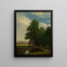 Die Darent-Fluss, Kent, England - Sanford Robinson Gifford — gerahmtes Bild an der Wand