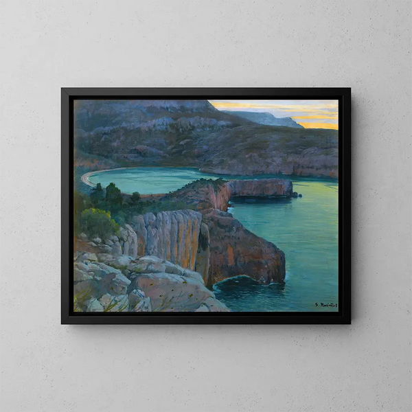 Cala Grisa - Santiago Rusiñol — gerahmtes Bild an der Wand