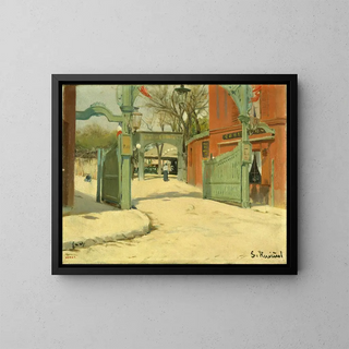 Santiago Rusiol - Entrance to the Park of the Moulin de la Galette.webp