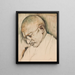 Gandhi - Sarkis Katchadourian — gerahmtes Bild an der Wand