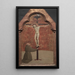Saint François kniend vor dem Christus am Kreuz - Sassetta — gerahmtes Bild an der Wand