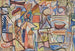 Komposition Geometrisch mit Figuren - Sasza Blonder — Ansicht des Kunstwerks