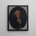 Portrait de Denis Le Roy vétérinaire de la maison du roi Louis XVI - Sébastien Le Roy — gerahmtes Bild an der Wand