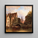 Szene in Amsterdam - Elias Pieter van Bommel — gerahmtes Bild an der Wand
