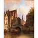 Szene in Amsterdam von Elias Pieter van Bommel — in einem Innenraum präsentiert