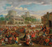 Szene auf dem Markt und Predigt des Scharlatans - Enrico Albricci — Ansicht des Kunstwerks