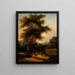 Bergers im Artemis-Tempel - Schule von Claude Lorrain — gerahmtes Bild an der Wand