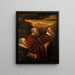 Drei venezianische Räte - Schule von Jacopo Tintoretto — gerahmtes Bild an der Wand