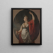 Allegorie der Gerechtigkeit Thémis - Schule von Marcello Bacciarelli — gerahmtes Bild an der Wand