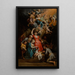 L'Adoration des bergers - École de Theodoor van Loon — gerahmtes Bild an der Wand