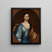 Portrait einer Dame, vielleicht Tryntje Otten Veeder - Schuyler Limner — gerahmtes Bild an der Wand