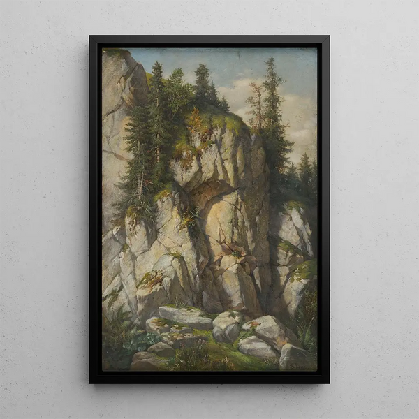 Klippen - Sebastian Luz — gerahmtes Bild an der Wand