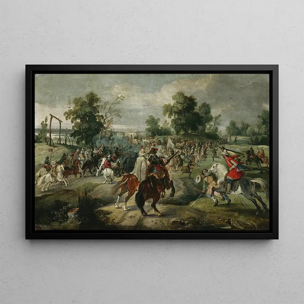 Sebastian Vrancx - Attack on a convoy.webp