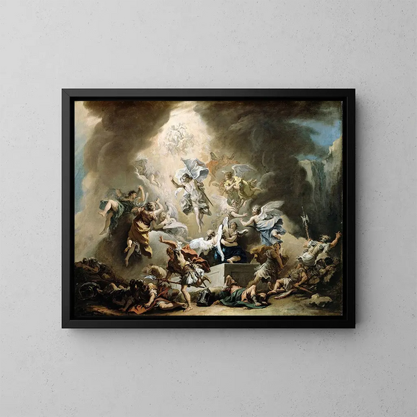 Die Auferstehung - Sebastiano Ricci — gerahmtes Bild an der Wand