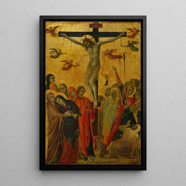 Die Kreuzigung - Segna di Buonaventura — gerahmtes Bild an der Wand