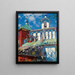 Das Glockenturm des Klosters von Pskovo-Pechersky - Sergei Arsenevich Vinogradov — gerahmtes Bild an der Wand