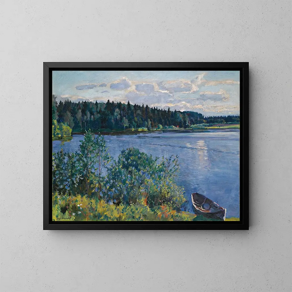 Der See - Sergei Arsenevich Vinogradov — gerahmtes Bild an der Wand