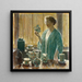 Teeservice mit Erdbeeren - Childe Hassam — gerahmtes Bild an der Wand