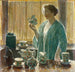 Teeservice mit Erdbeeren - Childe Hassam — Ansicht des Kunstwerks