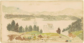 Seth Eastman - Constitution Island and Foundry from West Point New York.webp