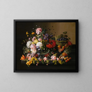 Severin Roesen - Still Life Flowers and Fruit.webp