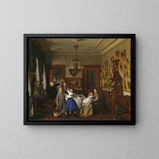 Seymour Joseph Guy - The Contest for the Bouquet The Family of Robert Gordon in Their New York DiningRoom.webp