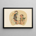 Meisterwerke der Ukiyo-e-Schule Pl08 - Shinichi Tajima — gerahmtes Bild an der Wand