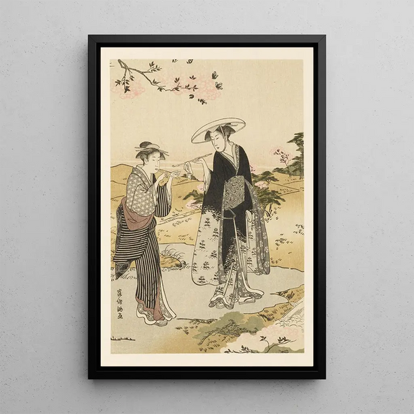 Meisterwerke der Ukiyo-e-Schule Pl12 - Shinichi Tajima — gerahmtes Bild an der Wand
