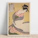 Reproduktion des Gemäldes Shira-uchikake - Der weiße Überwurf - Kitagawa Utamaro