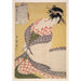 Reproduktion des Gemäldes Shira-uchikake - Der weiße Überwurf - Kitagawa Utamaro