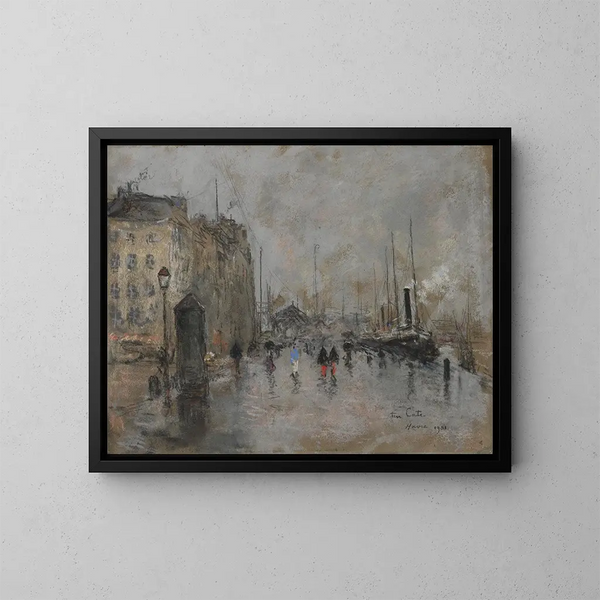 Le Grand Quai du Havre - Siebe Johannes ten Cate — gerahmtes Bild an der Wand