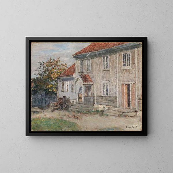 Das Herrenhaus der Toten in Toten - Signe Scheel — gerahmtes Bild an der Wand