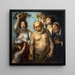 Silène et les quatre saisons - Jacob Jordaens — gerahmtes Bild an der Wand