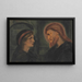 Christus und ein junger Mann - Simeon Solomon — gerahmtes Bild an der Wand