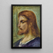 Kopf Christi - Simeon Solomon — gerahmtes Bild an der Wand