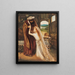 Ruth und Boaz - Simeon Solomon — gerahmtes Bild an der Wand