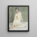 Nackt sitzend - Simkha Simkhovitch — gerahmtes Bild an der Wand
