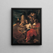 Allegorie - Simon Vouet — gerahmtes Bild an der Wand