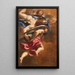 Engel, die die Säule der Passion tragen - Simon Vouet — gerahmtes Bild an der Wand