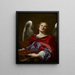 Engel mit den Attributen der Passion, Engel hält die Vase und das Tuch zum Händewaschen von Pontius Pilatus - Simon Vouet — gerahmtes Bild an der Wand