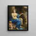 Euterpe, die Muse der Musik und der lyrischen Dichtung - Simon Vouet — gerahmtes Bild an der Wand