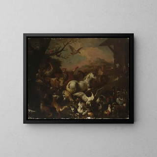 vor der Arche Noah - Sinibaldo Scorza — gerahmtes Bild an der Wand